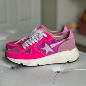 Golden Goose Fuchsia and Pink Running Sole sneakers (size 39)